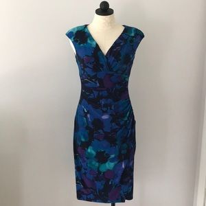 Ralph Lauren Multi Blues and Purple Dress